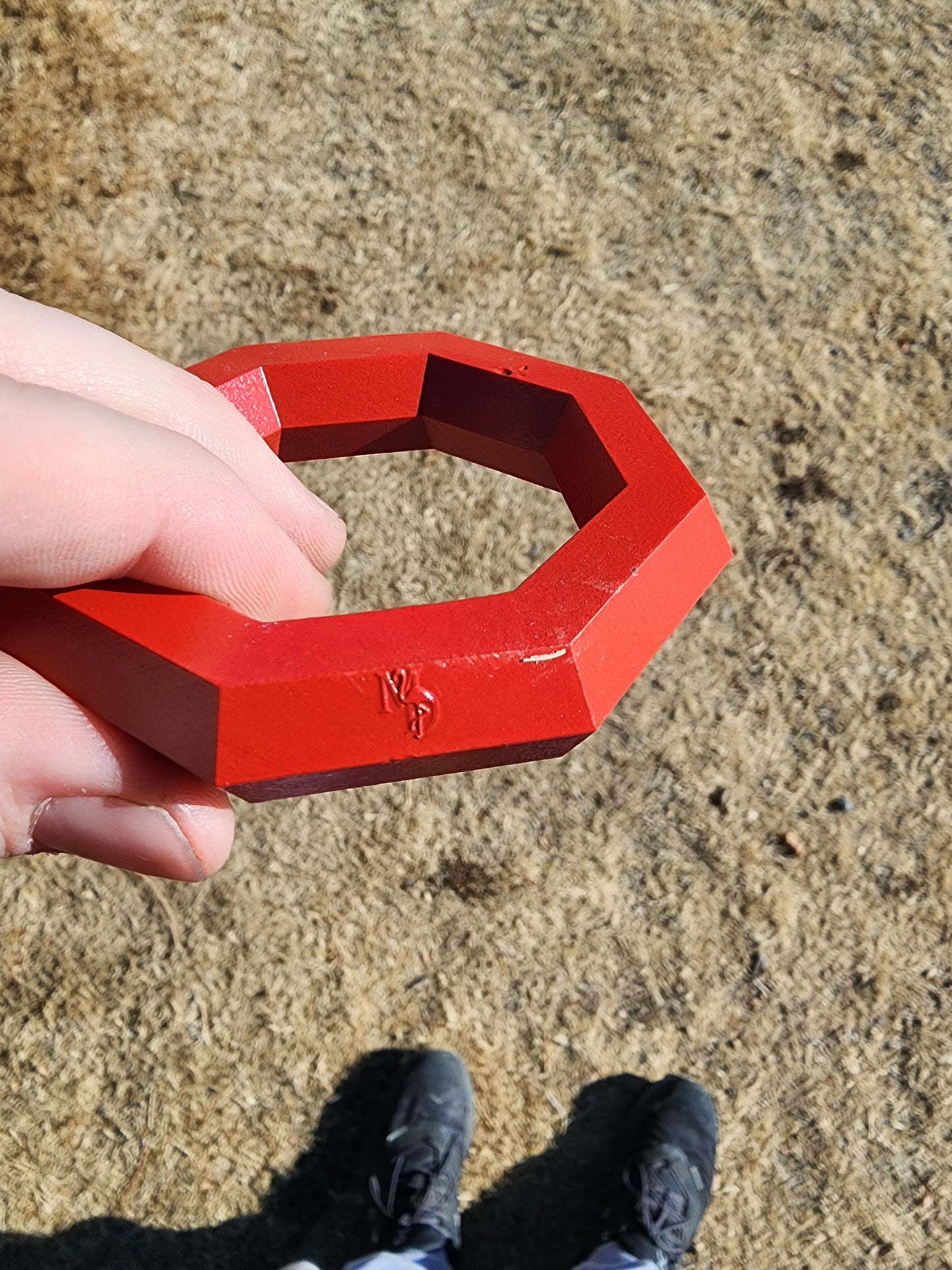 Octogan mini that stores on your disc golf cart handle